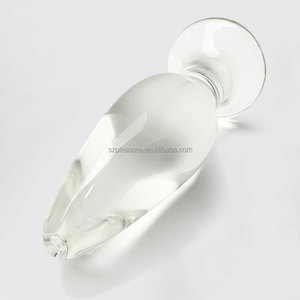 Vente en gros : Dildo <span class=keywords><strong>anal</strong></span> en verre double personnalisé, sans friction, avec fonction de soufflage, jouet sexuel pour adultes, Dildo en verre pour femmes - Product Image 2