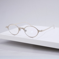 Montures de lunettes ovales vintage en titane pour femmes et hommes, légères, de créateur, collection de lunettes optiques haut de gamme