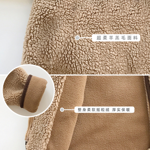 Abrigo Largo para Niña, Invierno 2019, Nuevo Abrigo Infantil de Algodón Cálido y Grueso, Acolchado de Lana, Chaqueta Holgada para Bebé/Niño con Cierre y Felpa - Product Image 5