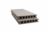 Planches de terrasse modernes en co-extrusion WPC Plancher composite imperméable antidérapant et résistant aux UV pour jardin, patio, terrasse, parc en bois