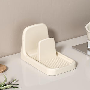 Haute qualité comptoir cuillère support de rangement reste en plastique Durable ustensile étagère cuisine multifonction Pot couvercle support - Product Image 5