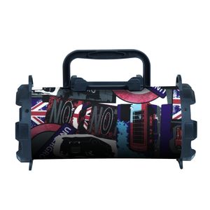 HF19 <strong>Mini</strong> <strong>Dj</strong> Sound Wooden <strong>Speaker</strong> Portable Outdoor Wireless Sound Box With Led Light Barrel Bluetooh <strong>Speaker</strong> 4 Inch Subwoofer - Product Image 4