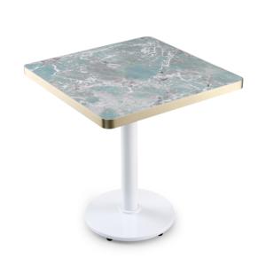 Sobremesa de cerámica de color verde Premium Lifepursue con borde cepillado de acero inoxidable - Product Image 2