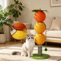 Colonne à gratter pour chat en sisal durable, résistante à l'usure, verticale, jouet à gratter, support d'escalade, planche à gratter, emballée en carton