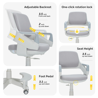 Chaise d'apprentissage ergonomique multifonctionnelle portable en plastique de haute qualité pour enfants, anti-cyphose, pour l'école