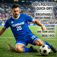 Maillots de football personnalisés de haute qualité 2026 – Ensembles d'uniformes d'équipe respirants à manches courtes – Approvisionnement direct usine – Service OEM