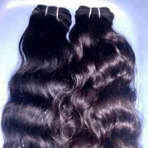 REMI HAIR Tamil Nadu Indian Remy Curly Hair Weaving Extensions <b>Machine</b> Double Weft 100g All Colors Perm Logo Customizable - Product Image 1