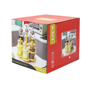 6 Trong 1 Gia Vị Và Thảo Mộc Nhà Máy Có Thể Điều Chỉnh Muối Hạt Tiêu Máy Xay Giá Gia Vị Thiết Lập Xoay Gia Vị Giá - Product Image 2