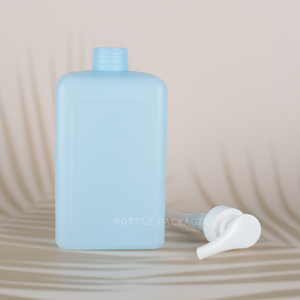 Bouteilles en plastique vides de 1 litre Bouteille de <span class=keywords><strong>pompe</strong></span> HDPE contenants carrés pour lotion Conteneur de liquide Bouteille de lavage à la main - Product Image 3
