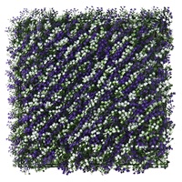 Panneaux de gazon extérieur avec fleur mur de plantes artificielles vente en gros mur végétal artificiel panneau de gazon haie artificielle