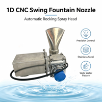Boquilla de fuente oscilante industrial anticorrosión CNC 1D para equipos de fuentes de agua danzantes grandes