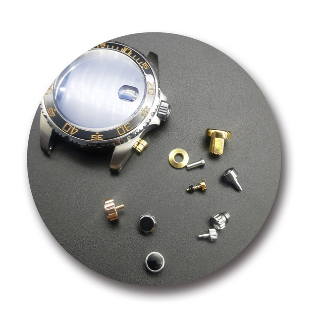 Watch Parts Supplier OEM/ODM Micro CNC Machining Custom Stainless Steel Waterproof Watch Pusher Parts Watch Button