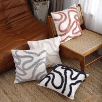 Boho बोहेमियन घर सजावटी तकिया मामले कढ़ाई गुच्छेदार लटकन Pillowcase