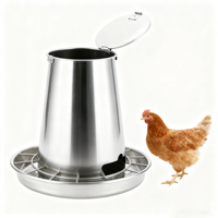 Mangeoire à poulet en acier inoxydable, équipement d'élevage en acier inoxydable personnalisé pour les exploitations à grande échelle