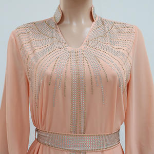 Vente en gros 2023 Nouvelle mode Diamants Dubaï Femmes Abaya <span class=keywords><strong>Caftan</strong></span> Robes musulmanes Femmes Dame Robe de soirée élégante Robes <span class=keywords><strong>caftan</strong></span> - Product Image 5