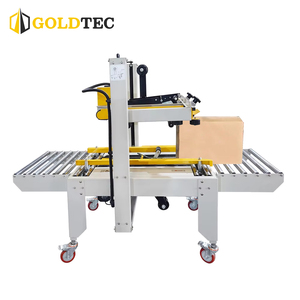 Goldtec GTF-6050 <span class=keywords><strong>Machine</strong></span> à sceller les cartons réglable Scelleuse supérieure et inférieure Scelleuse manuelle semi-automatique de ruban de carton pour sceller - Product Image 2