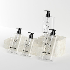 Chai nhựa PETG trong suốt 200ml 300ml 350ml 560ml - Chai nhựa có vòi bơm dùng cho dầu gội, dầu xả, bao bì tùy chỉnh - Product Image 2