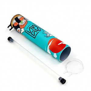 Boîte cylindrique en papier recyclable écologique pour sushi/gâteau, tube D50xH220mm, emballage alimentaire, boîte ronde en carton - Product Image 2