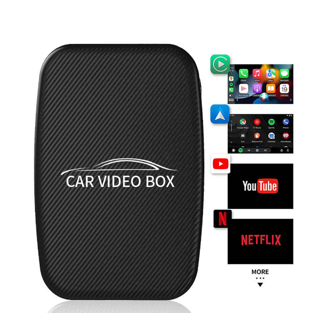 3 in 1 Wireless CarPlay Android Auto Streaming Media YouTube Netflix Support Google Play Store CarPlay Video Ai Box
