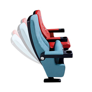 Silla de Auditorio Prosperous Seat WZ605 Roja con Reposabrazos para Uso en Teatro, Cine y Conferencias - Product Image 2