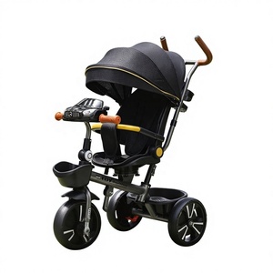 Triciclo Infantil Multifuncional de Metal de Alta Calidad con Música e Iluminación, Bicicleta para Niños Hecha <span class=keywords><strong>a</strong></span> Medida con Asiento Giratorio de 360 Grados - Product Image 3