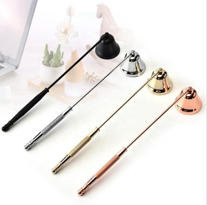 PJ02B Wholesale Long Handle <b>Candle</b> Snuffer Extinguisher Stainless Steel <b>Wick</b> Flame Snuffer Bell <b>Candle</b> Tool - Product Image 6