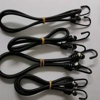 Sangles d'arrimage élastiques en corde de tendon de bœuf haute résistance, personnalisées et emballées en gros, avec crochets et boucles métalliques pour moto
