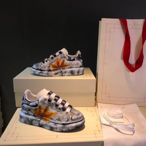 Nouvelle Collection 2026 : Baskets Tendance Femme à Imprimé Feuille d'Érable, Tige en Maille Respirante, Légères, à Plateforme, Idéales pour la Marche Quotidienne - Product Image 1