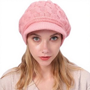 หมวกบีนนี่ไหมพรมถักลายปักโลโก้ตามสั่ง ขายส่ง สำหรับฤดูหนาว แบบ unisex  วัสดุอะคริลิก 100%  ขอบยางยืด  น่ารัก  ใช้ได้ทุกวัน สำหรับผู้ใหญ่ - Product Image 2