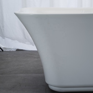 Oval <strong>Bath</strong> Tub Modern Acrylic Freestanding Bathtub With Stainless Steel <strong>Stand</strong> - Product Image 6