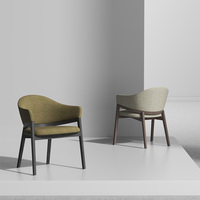 Fauteuil en velours décontracté en bois massif pour la maison, fauteuil de détente, fauteuil en tissu pour hôtel, fauteuil de réception, chaises de salle à manger