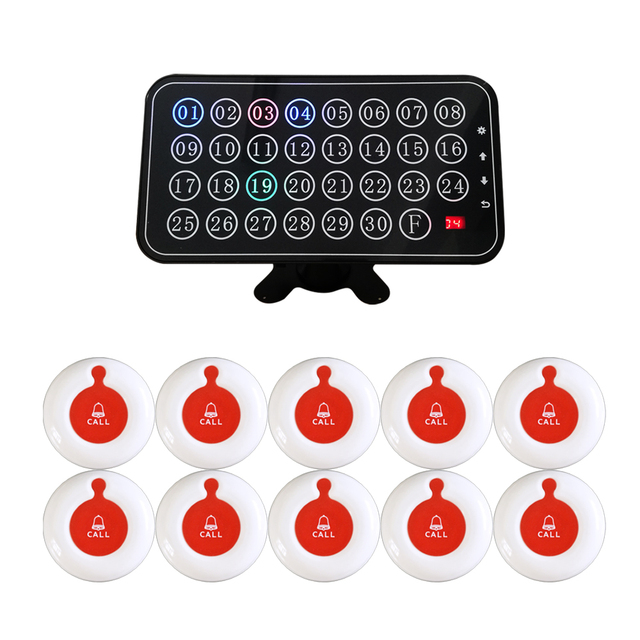 Long Range Wireless Waiter Pager System for Restaurant Cafe 8 Voice Prompts