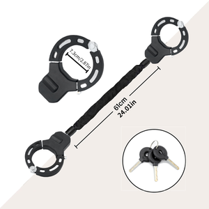 UMEDO Usine Professionnelle Antivol <span class=keywords><strong>Moto</strong></span> Menottes Vélo Chaîne E-scooter Double Antivol - Product Image 2