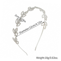 Couronne pendentif elfe en cristal, style doux, accessoires de cheveux pour mariée et fête de mariage, coiffe super féerique en strass avec pompon, métal 13CM