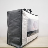 Sac en PVC transparent et non tissé personnalisé en gros pour l'emballage de couette, sac à oreiller transparent