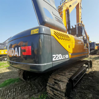 Vendeur de premier plan, prix bas, excavatrice Hyundai R220LC-9S d'occasion, 162 CV, châssis long, bien entretenue, pour travaux sur sols molletonnés
