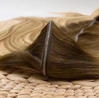 Extensions de cheveux en trame papillon 100% cheveux humains Remy, lisses, légères, fines, invisibles, sans couture, balayage blond, soyeuses, douces, longues