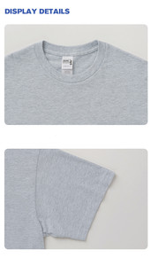 205gsmコットンメンズクルーティーアンダーシャツコットンクルーネックTシャツ半袖クルーネックモイスチャーウィッキングTシャツプロモーションギフト用 - Product Image 6