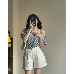 Conjunto de Shorts para Mujer de Buena Calidad, Transpirable, Bordado, 100% Algodón, Etiqueta Personalizada, Proveedor y Fabricante de Vietnam - Product Image 5