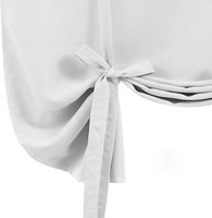 Rideaux occultants en polyester - Stores à nouer pour fenêtre française, isolants thermiques, assombrissants, avec passe-tringle intégré, anti-UV