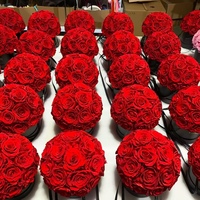 Rose éternelle faite à la main en forme de champignon, en bouquet, cadeau durable 3-5 ans, Saint-Valentin, Fête des Mères