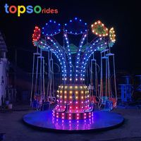 Manèges Chaise Volante pour Fêtes Foraines, Jeux de Parc d'Attractions, Chaise Volante Électrique, Balançoire Chaise Volante