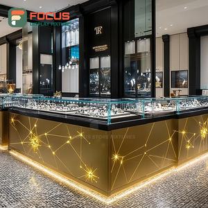 Custom Custom Jewelry Store Fixtures Manufacturer Tempered Glass Panel Mall Counter Showcase Cabinet - Product Image 6