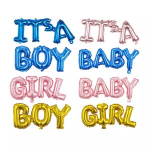 Nouvelle décoration de fête d'<span class=keywords><strong>anniversaire</strong></span> <span class=keywords><strong>gonflable</strong></span> lettres jointes garçon ou fille bébé ballons en aluminium - Product Image 1