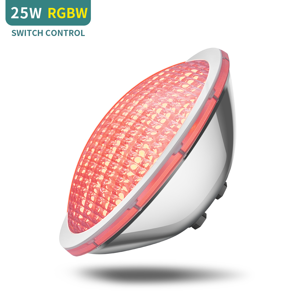 IP68 Waterproof RGBW Switch Control 316L Stainless Steel 25W Par56 LED Pool Lights Led Swimming Pool Lights