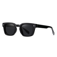 WenDuo HM31 Lunettes de soleil polarisées carrées pour hommes, style rétro européen-américain, monture intégrale, sensation premium, nouveau modèle 2026 en acétate