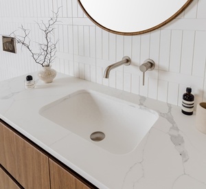 Mobile <span class=keywords><strong>Bagno</strong></span> Sospeso di Alta Qualità in Legno con Top in MDF e Melaminico, Design Moderno - Product Image 5