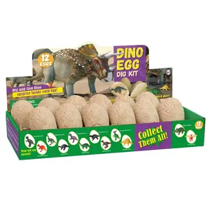 12 шт. динозавр яйца Динозавр яйцо динозавр набор для копчения игрушки динозавр Вечеринка Сувениры игрушки выкопать его динозавр ископаемый Набор для раскопания