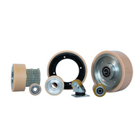 Roulette de guidage à roue en PU, largeur 160 mm, sans frein inclus, garantie 1 an, modèle 160X50-130-G OEM/ODM