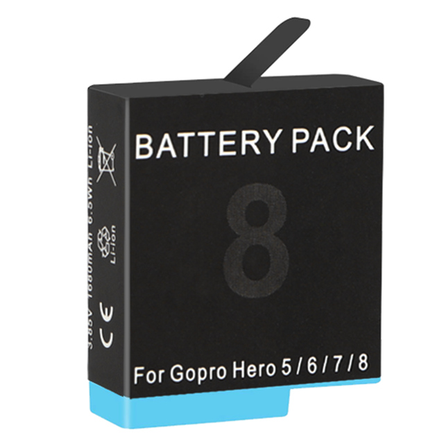 Fully Compatible with GoPro 7 6 5 Rechargeable Replacement Battery Standard Capacity Full Decoding Lithium Battery